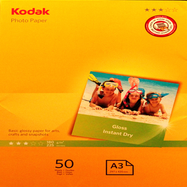 Kodak Photo Gloss 180gr A3 -50fogli