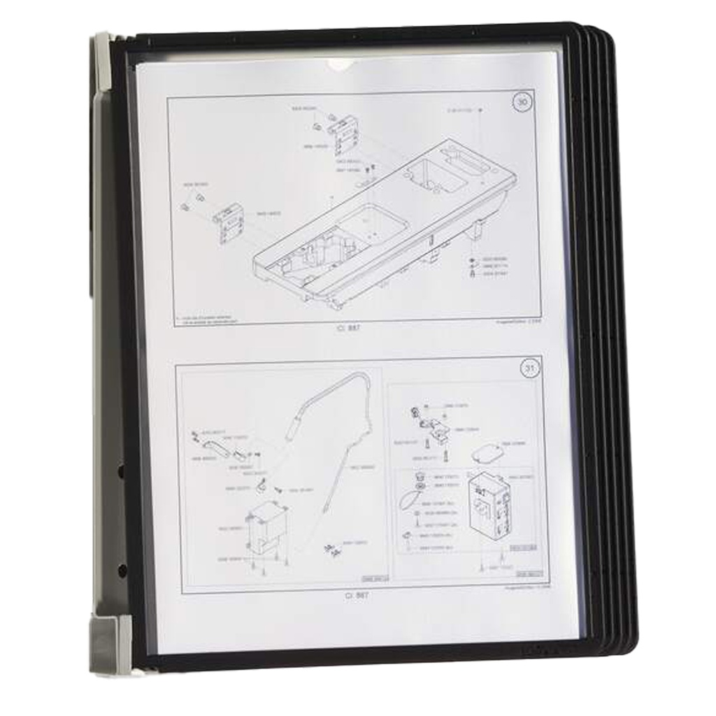 Leggio Vario Magnet Wall 5 pannelli Durable