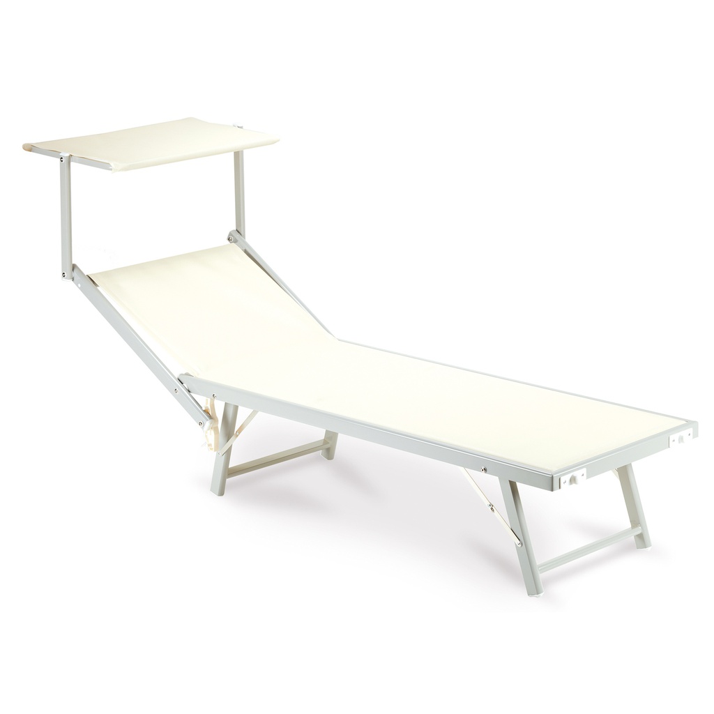 Lettino con copertura beige Ibiza(temp indisp stagionale