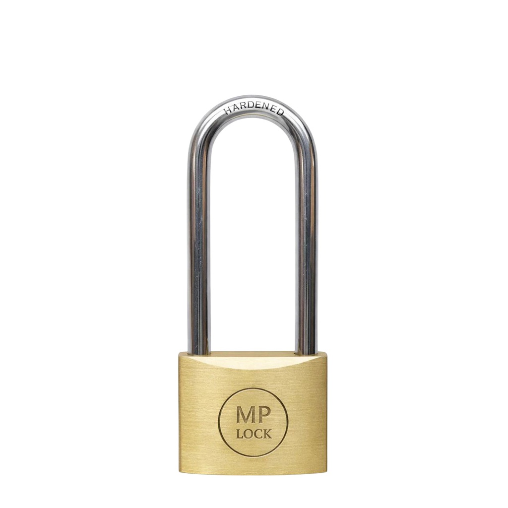 Lucchetto ad arco lungo 40mm acciaio cromato Metalplus