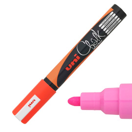 Marcatore a gesso liquido UNI CHALK p.tonda arancio fluo UNI MITSUBISHI