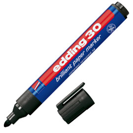 MARCATORE EDDING 30 PERMANENTE PUNTA TONDA NERO