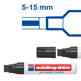 MARCATORE EDDING 850 NERO PS 5-16MM PERMANENTE
