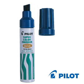 Marcatore SUPER COLOR PERMANENT 6600 punta maxi blu PILOT
