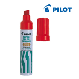 Marcatore SUPER COLOR PERMANENT 6600 punta maxi rosso PILOT