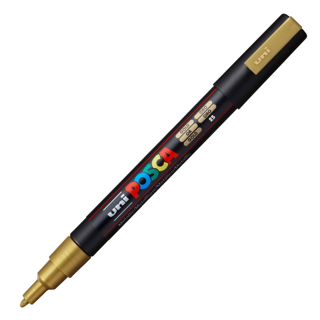 Marcatore UNI POSCA PC3M p.fine 0,9-1,3mm oro UNI MITSUBISHI