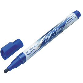 MARCATORI P.TONDA Whiteboard VELLEDA® Liquid Ink Pocket BIC® BLU