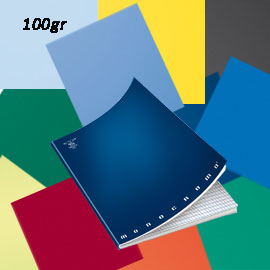 MAXIQUADERNO A4 36fg+2 100gr riga di 3a MONOCROMO 100
