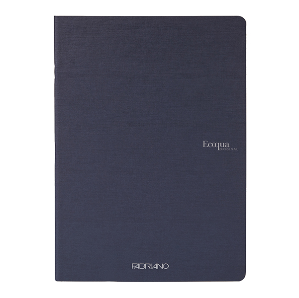 Maxiquaderno A4 38fg+2 90gr 5mm Ecoqua original PM blu scuro Fabriano