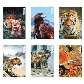 Maxiquaderno A4 40fg+2 80gr 4mm c/margine Animal BM