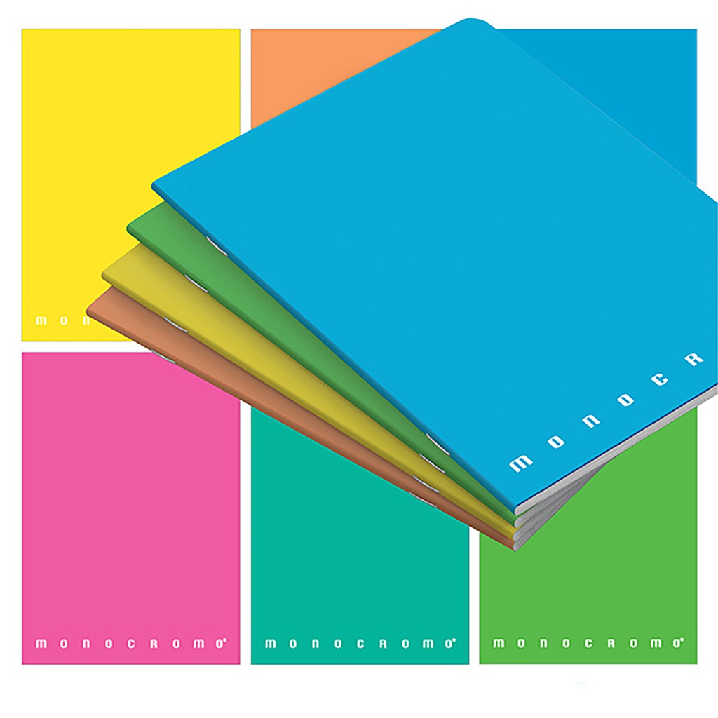 Maxiquaderno A4 80gr 40+2fg 4mm Fluo Monocromo Pigna