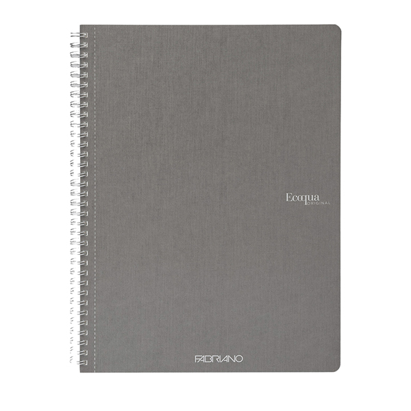 Maxiquaderrno A4 70fg 90gr 5mm Ecoqua Original spiralato antracite Fabriano