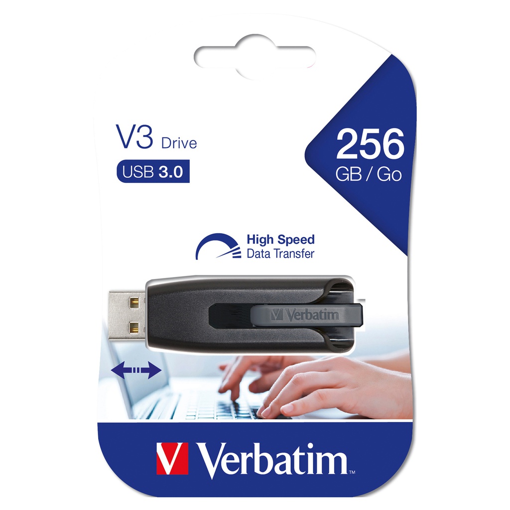 MEMORIA USB 3.0 SUPERSPEED - STORE 'N' GO V3 USB DRIVE 256GB (NERO