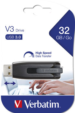 MEMORIA USB 3.0 SUPERSPEED - STORE 'N' GO V3 USB DRIVE 32GB (NERO