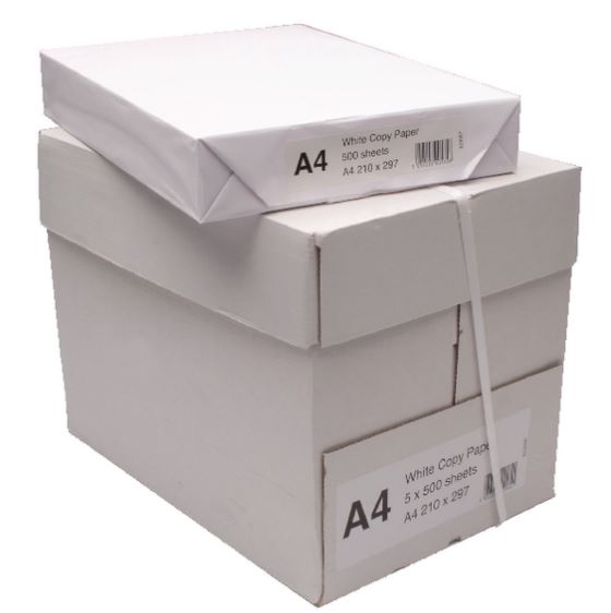 MINIPALLETT 50 RISME CARTA PER FOTOCOPIE A4  WHITE LABEL