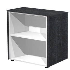 MOBILE BASSO A GIORNO 82,8X43cm H81,4cm NERO VEN. - PRESTIGE