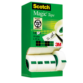 Multi pack 12+2 nastro adesivo Scotch® Magic 810 19mmx33mt permanente