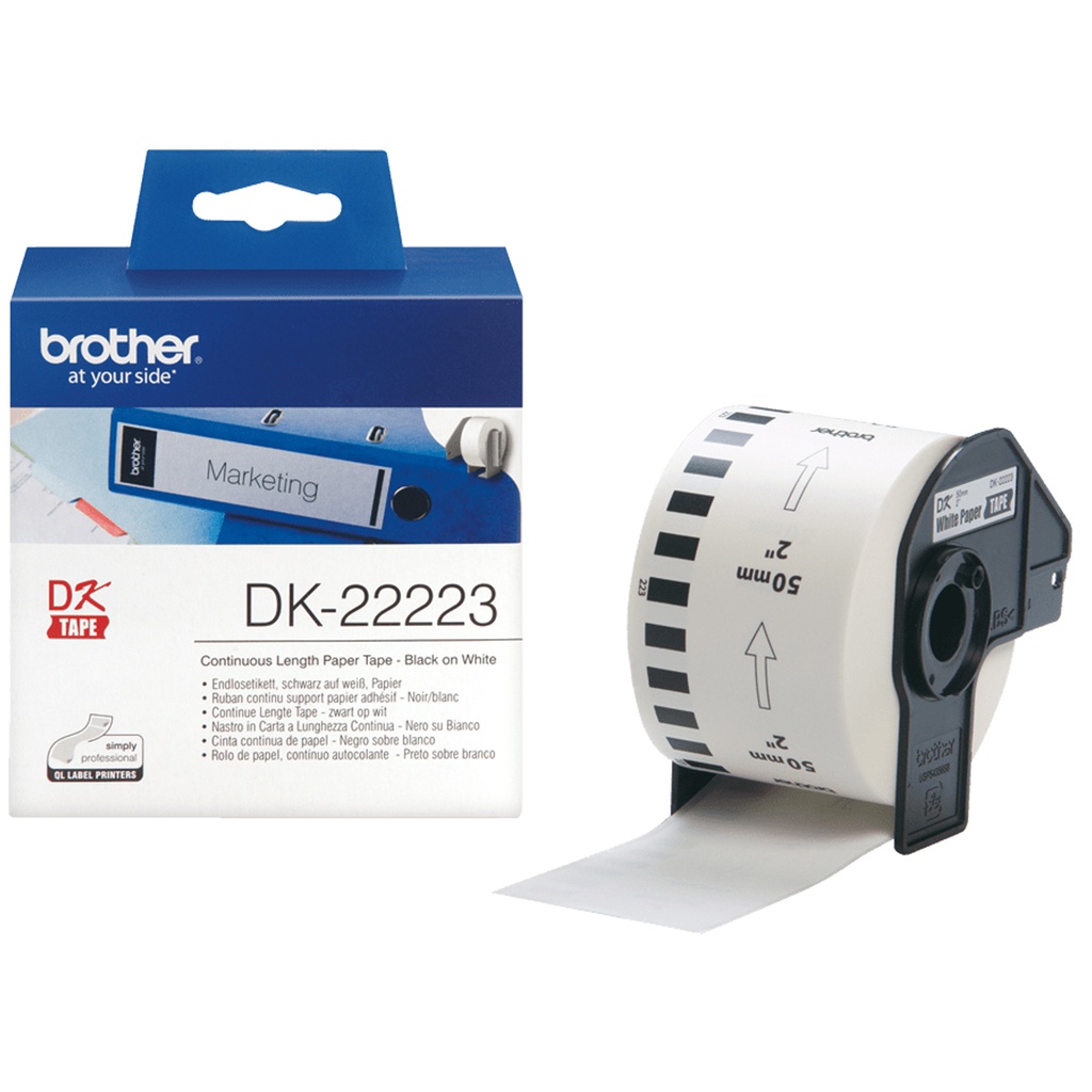 NASTRO ADES IN CARTA NERO/BIANCO 50MM - 30.48 METRI LUNGHEZZA