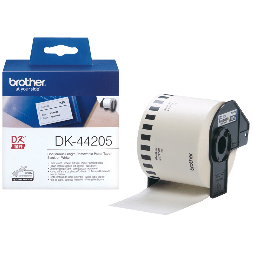 NASTRO ADESIVO IN CARTA 62MM X 30,48MT NERO/BIANCO