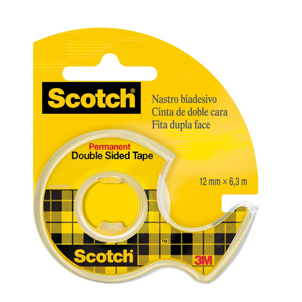 NASTRO BIADESIVO Scotch® 6,3MTX12MM 665-136D PERMANENTE S/LINER IN CHIOCCIOLA