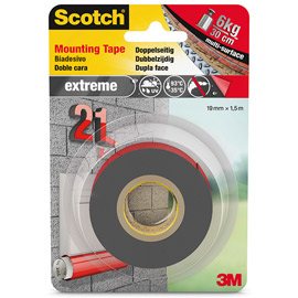Nastro biadesivo Scotch FIX Extreme 19MMX1,5MT EXTRA-FORTE grigio Scotch®
