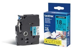 NASTRO BROTHER TZ-e541 18MMx8MT NERO/BLU
