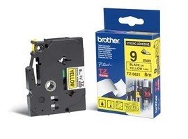 NASTRO LAM.CON ADESIVO RESIST.TZE-S621 9MMx8MT NERO/GIALLO