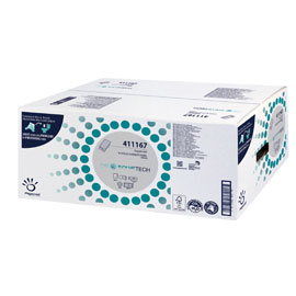 Pacco 250 asciugamani piegati a V goffrato a onda DissolveTech Papernet