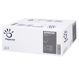 Pacco 266 asciugamani piegati a V goffrato onda Ecolabel Papernet