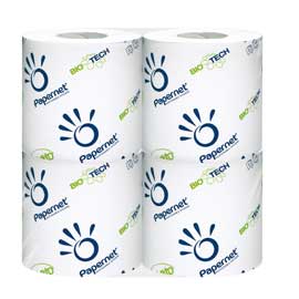 Pacco 4RT carta igienica classica 2veli 27,5mt 250 strappi BioTech Papernet