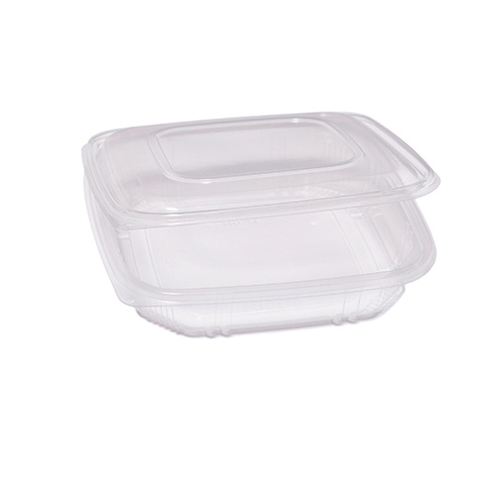 Pack 50 contenitori PP coperchio incernierato 21,5x21,5cm H3,4cm Europack QC3-10