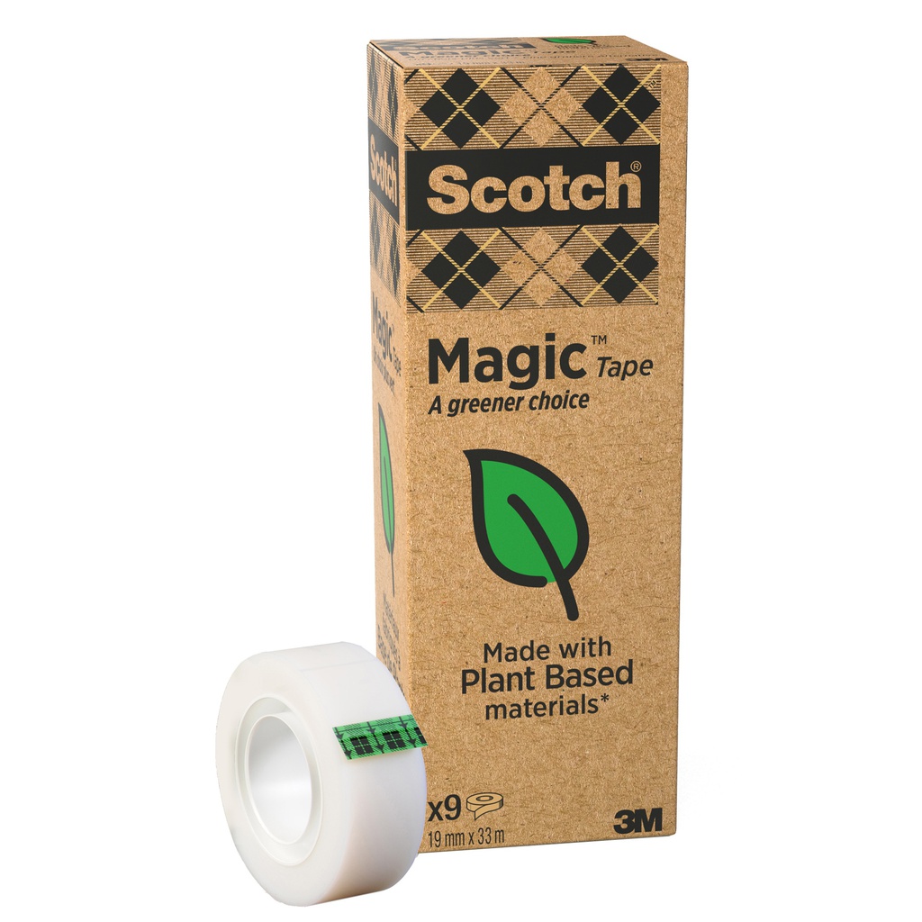 Value Pack 9 nastro adesivo Scotch® Magic 900 green 19mmx33mt