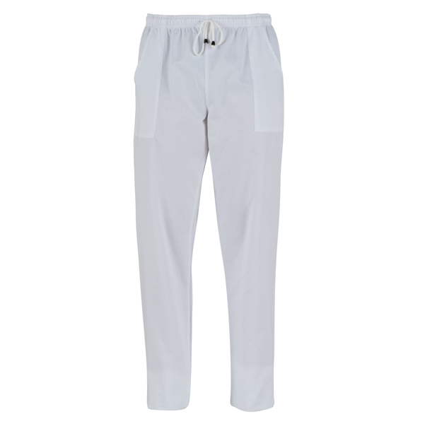 Pantaloni Pitagora in cotone Tg. M bianco