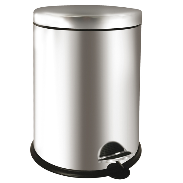 Pattumiera a pedale Bin Basic 12L in acciaio inox