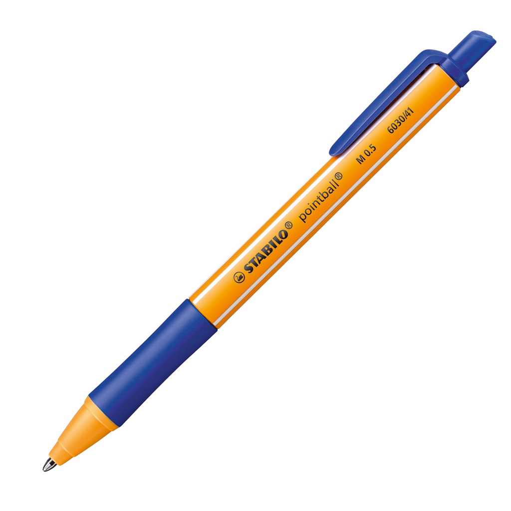 Penna a sfera a scatto POINTBALL® GREEN STABILO 0,5mm blu