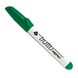 PENNARELLO A SECCO TRATTO MEMO PuntaTonda VERDE PER LAVAGNA