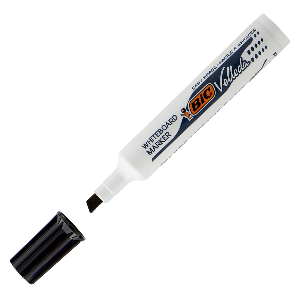 Pennarello VELLEDA 1791 punta scalpello whiteboard nero BIC®