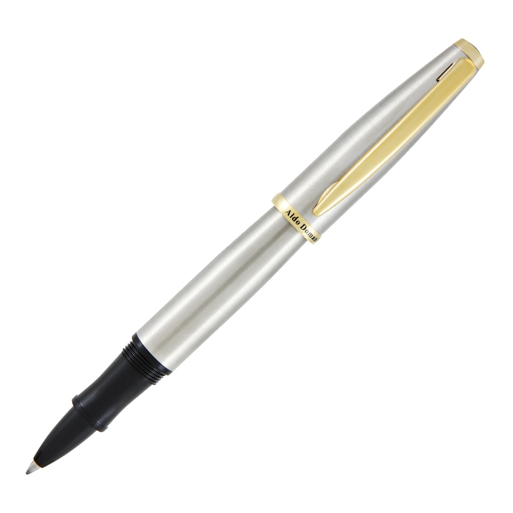 Penna roller Aldo Domani punta M fusto silver Monteverde