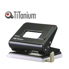 PERFORATORE 2 fori in metallo nero TiTanium