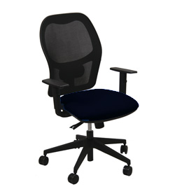 Seduta operativa Hubble HUHU nero 4 blocchi con braccioli regolabili