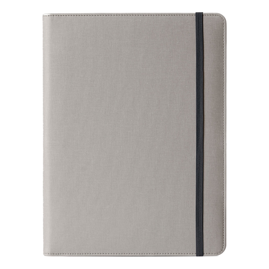 Portablocco Meet c/elastico dim. 31x25x1,4cm grigio InTempo