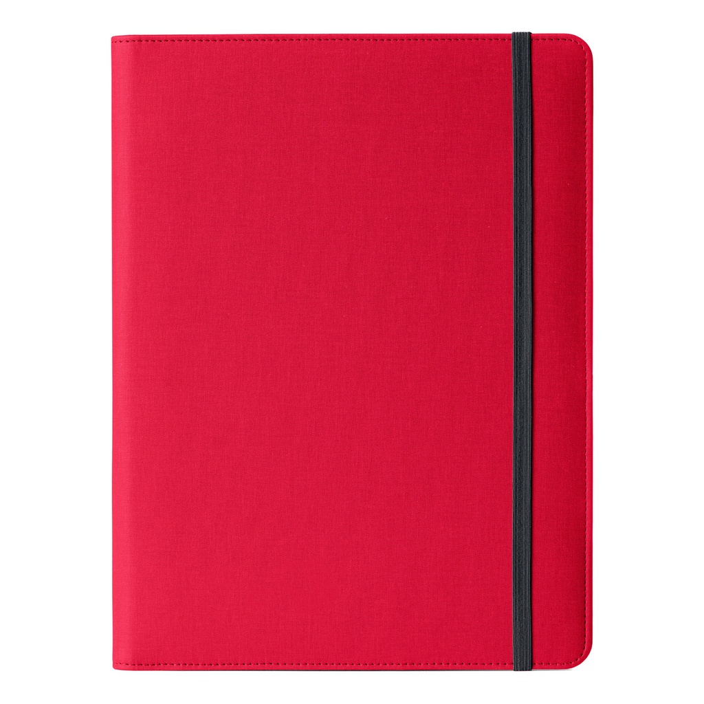 Portablocco Meet c/elastico dim. 31x25x1,4cm rosso InTempo
