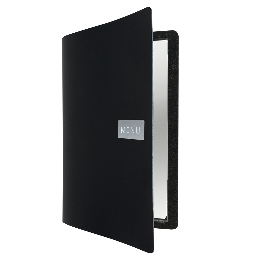 PORTA MENU' A4-24x33cm NERO Royal con 1 INSERTO DOPPIO