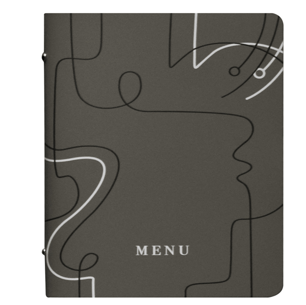 ***PortamenU' F.to A5 17x23cm Linea Linee - grigio