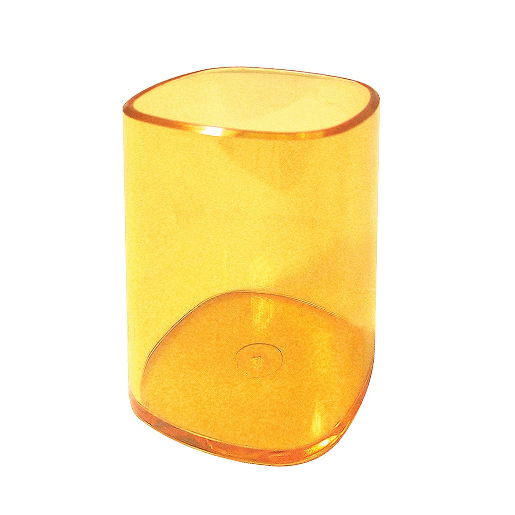 PORTAPENNE BICCHIERE TRASPARENTE ARANCIO ARDA