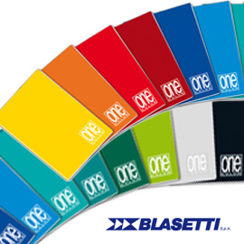 QUADERNO A5 riga di 3a 20fg+1 80gr ONE COLOR BLASETTI
