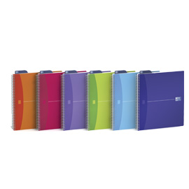Quaderno spiralato 150x210mm 5mm c/margine 90gr 90fg MyColors OXFORD