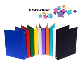 Raccoglitore 4R 30mm 22X30 rivestito in PPL NERO KingColor STARLINE