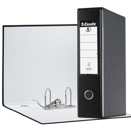 Registratore EUROFILE G55 nero dorso 8cm f.to protocollo ESSELTE