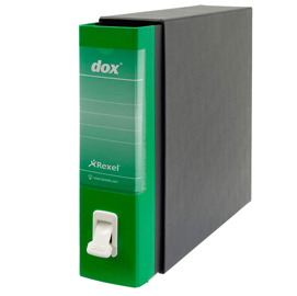 Registratore New Dox 1 verde dorso 8cm f.to commerciale Esselte
